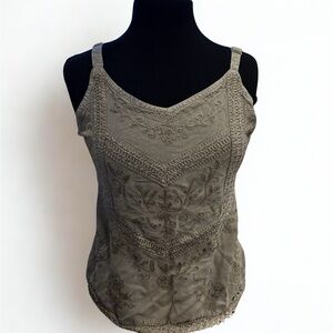 Embroidered Women's Camisole with Adjustable Straps